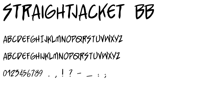 StraightJacket BB font